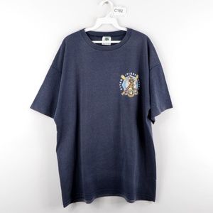 Vintage 90s Detroit Firefighters Baseball T Shirt